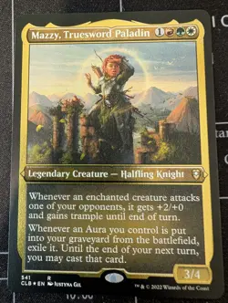 MTG Mazzy Truesword Paladin Etched Foil Baldurs Gate (CLB) #541 NM - Image 1