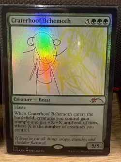 Mtg Secret Lair- Craterhoof Behemoth - Foil -NM - Image 1