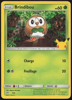 Carte Pokemon Brindibou 7/25 Holo Promo McDonald's 2021 Francais - Image 1