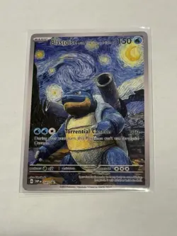 Pokemon Art Series Card 085 Blastoise with The Starry Night - Image 1