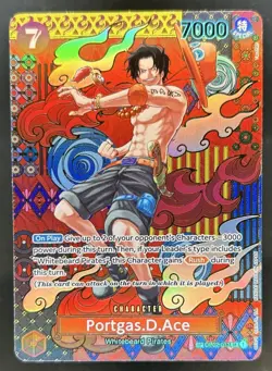 2024 One Piece Two Legends Portgas.D.Ace Special Card Alt Art #OP02-013 - Image 1