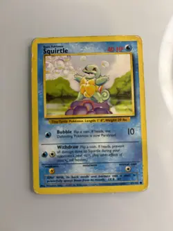 Pokemon TCG Squirtle Wartortle Dark Blastoise 1999 Lot 5 Cards Team Rocket Base - Image 3