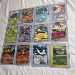 Pokemon EX XY Full Art Card Lot - Charizard, Mew, Venusaur, Lugia - 12 Cards - Image 1