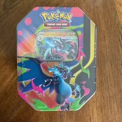 Pokemon Mega Charizard X EX Tin Promo Card English 2016 Trading Card Game - Image 1