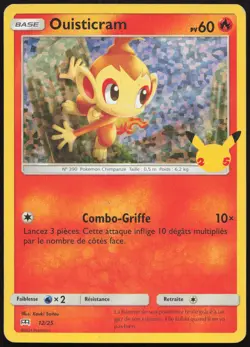 Carte Pokemon Ouisticram 12/25 Holo Promo McDonald's 2021 Francais - Image 1