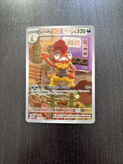 Pokemon Scrafty 139/086 Sv: White Flare Holo Illustration Rare English Card - Image 1