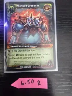 Blizzard World of Warcraft TCG 5 Card Lot Tirion Jaina Muradin Grok'thol Grell - Image 3