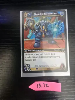 Blizzard World of Warcraft TCG 5 Card Lot Tirion Jaina Muradin Grok'thol Grell - Image 5