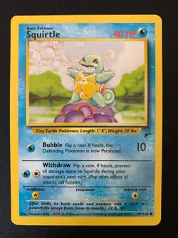 SQUIRTLE - 093/130 - BASE SET 2 - POKEMON CARD - LP - Image 1