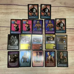 LOT of 17 WWF WWE Raw Deal Cards - Image 1