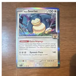 Pokemon TCG Hop's Snorlax Basic Holo Card 117/159 JTG Set 2025 English - Image 1