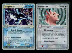 Kingdra ex 92/97 EX Dragon 2003 Clefable 106/112 FRLG Holo Pokemon Card Lot - Image 1