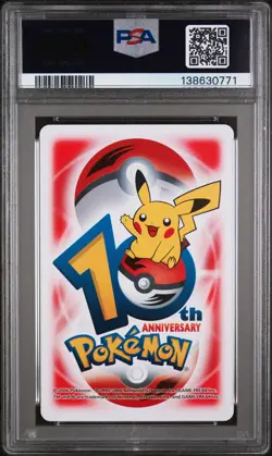 POKEMON CENTER 10TH ANNIVERSARY PLAYING CARDS RED DECK ARIADOS/SPINARAK PSA 8 - Image 2