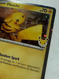 Pokemon Pikachu TCG Cosmos Holo Card #51 2026 Pokemon Day - Image 2