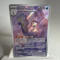 NMT Pokemon TCG Aurorus 092/088 Me03: Perfect Order Holo Full Art Card - Image 1