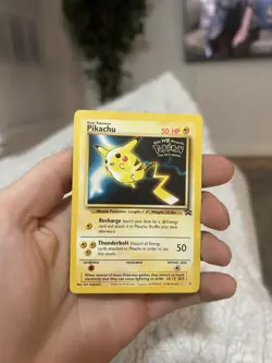 Pikachu 1/Wizards Black Star Promos Promo Regular 50 HP Pokemon TCG Card 1999 - Image 1