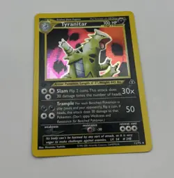 Vintage Nongraded TYRANITAR 12/75 Neo Discovery Holo Pokemon Card Edition 1 - Image 1