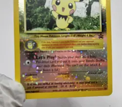 Vintage Pokemon Pichu TCG Reverse Holo Card 35 WOTC Promo Black Star Promo - Image 3