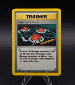 Trainer Pokemon Center Pokemon Card Base Set 85/102 Uncommon TCG 1999 WOTC NM - Image 1