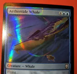 MTG, MAGIC: AETHERTIDE WHALE - M3C , NM, RIPPLE FOIL, RARE #0175 - Image 2