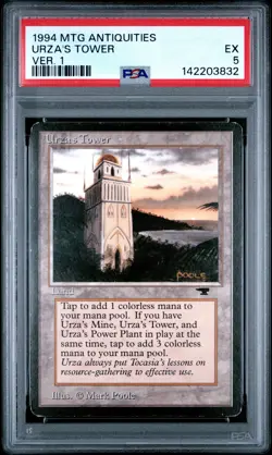 1994 MTG ANTIQUITIES VER. 1 URZA'S TOWER PSA 5 - Image 1