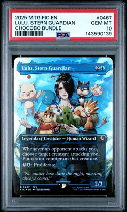 2025 MTG FINAL FANTASY COMMANDER CHOCOBO BUNDLE LULU STERN GUARDIAN PSA 10 - Image 1