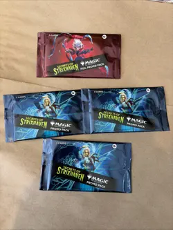 Magic the Gathering MTG SECRETS OF STRIXHAVEN (1) Foil & (3)Promo Pack box - Image 1