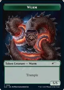 Worldspine Wurm [Secret Lair Drop Series] MTG Near Mint with Token - Image 2