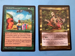 MTG Mirage Ed, Cadaverous Bloom and Seeds of Innocence! 1997 Vintage Magic! NM! - Image 1