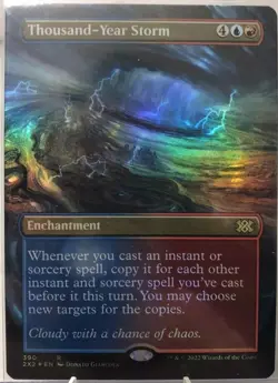 Thousand-Year Storm - Foil - Borderless Near Mint, English Double Masters 2 - Image 1