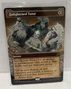 Enlightened Tutor (LP) Borderless Avatar The Last Airbender Magic the Gathering - Image 1