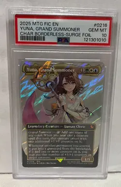 Yuna, Grand Summoner Borderless Surge Foil Final Fantasy Magic the Gathering - Image 2