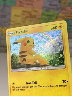 SHIPS SAME DAY Pokemon Card Pikachu 28/73 Holo General Mills Promo Lightning - Image 3