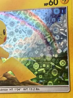 SHIPS SAME DAY Pokemon Card Pikachu 28/73 Holo General Mills Promo Lightning - Image 5