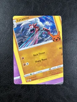NFC Miscut - Lycanroc 095/186 - Trick Or Trade 2023 - Error - Pokemon TCG - Image 1