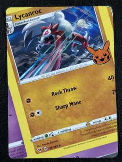 NFC Miscut - Lycanroc 095/186 - Trick Or Trade 2023 - Error - Pokemon TCG - Image 2