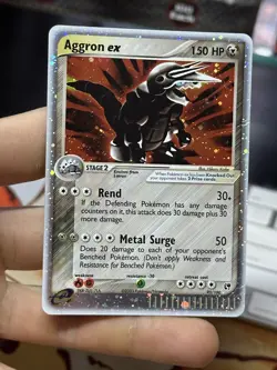 Aggron ex 95/100 EX Sandstorm 2003 Mightyena 101/110 Holon Holo Pokemon Card Lot - Image 3