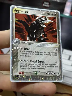 Aggron ex 95/100 EX Sandstorm 2003 Mightyena 101/110 Holon Holo Pokemon Card Lot - Image 4