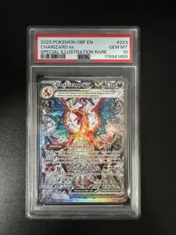 Pokemon Charizard EX Obsidian Flames PSA 10 Gem MT TCG Card 223/197 - Image 1