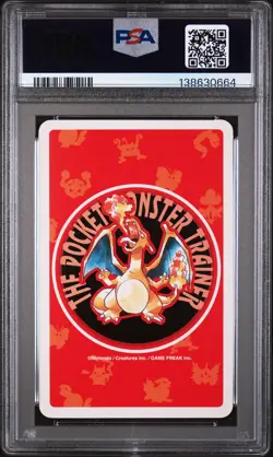 1996 POKEMON RED VERSION PLAYING CARDS 10 OF HEARTS #124 JYNX PSA 10 - Image 2