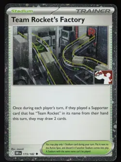 Pokemon Team Rocket's Factory 173/182 Prize Pack Series 8 Cosmo Holo - NM - Image 1