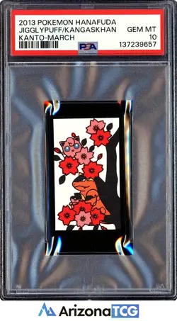Pokemon 2013 Jigglypuff/Kangaskhan Kanto-March Pokemon Hanafuda Japanese PSA 10 - Image 1