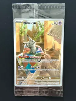 SEALED Mimikyu SVP 075 (Full Art ) Paldean Fates Black Star Promo Holo - Image 1