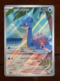 Pokemon Destined Rivals Misty’s Lapras 194/182 Illustration Rare - Image 1