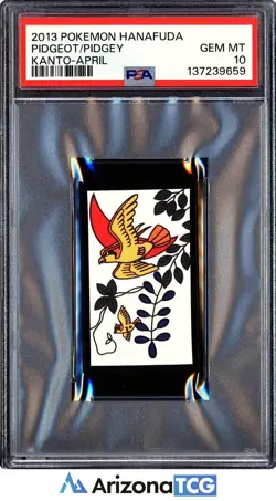 Pokemon 2013 Pidgeot/Pidgey Kanto-April Pokemon Hanafuda GEM MINT PSA 10 - Image 1