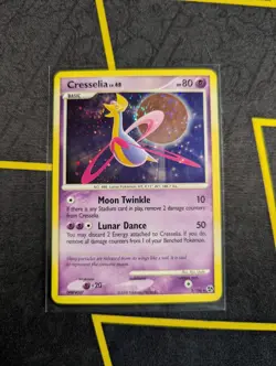 Pokemon Cresselia 2/106 Lv.48 Diamond And Pearl 2008 Holo SWIRL MP - Image 1