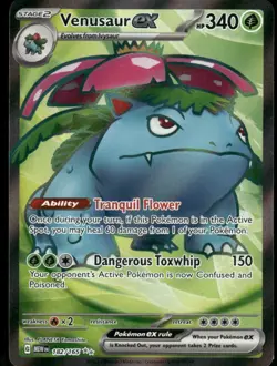 2023 Venusaur ex 182/165 Ultra Rare Holo NM Pokemon SV: Scarlet & Violet 151 - Image 1