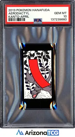 Pokemon 2013 Aerodactyl Kanto-April Pokemon Hanafuda Japanese GEM MINT PSA 10 - Image 1