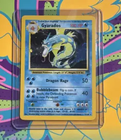 Pokemon Gyarados 006/102 Base Set Holo Rare 100 HP Stage 1 English - Image 1