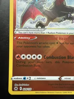 Pokemon Radiant Charizard 020/159 Crown Zenith Holo Radiant Rare NM - Image 4